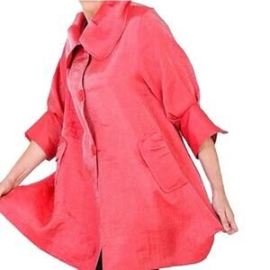 Damee Swing Jacket - Coral color  size small